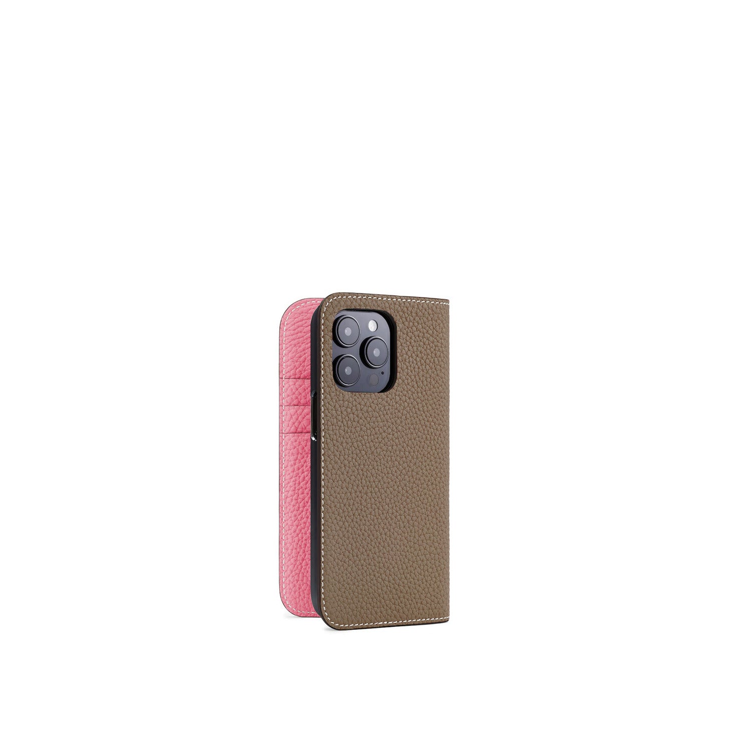 (iPhone 14 Pro) ダイアリーケース シュリンクレザー