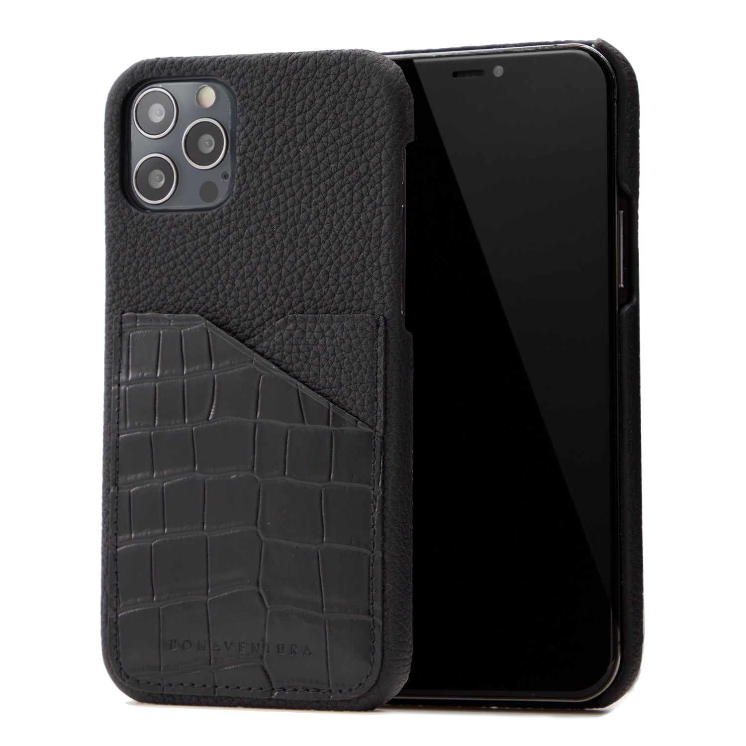 Back Cover Embossed Croco Leather (iPhone 12 Pro Max)