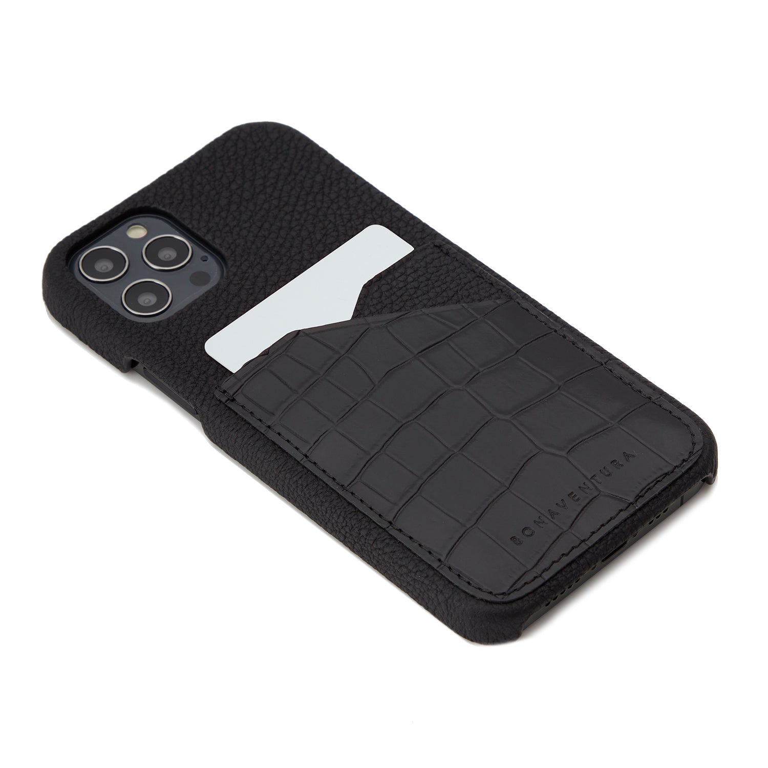 Back Cover Embossed Croco Leather (iPhone 12 Pro Max)