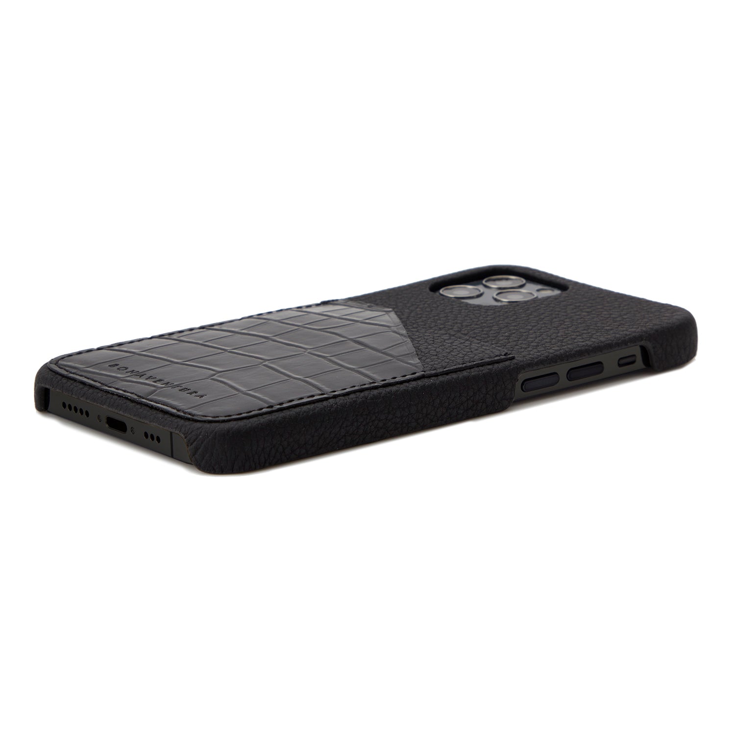 Back Cover Embossed Croco Leather (iPhone 12 Pro Max)