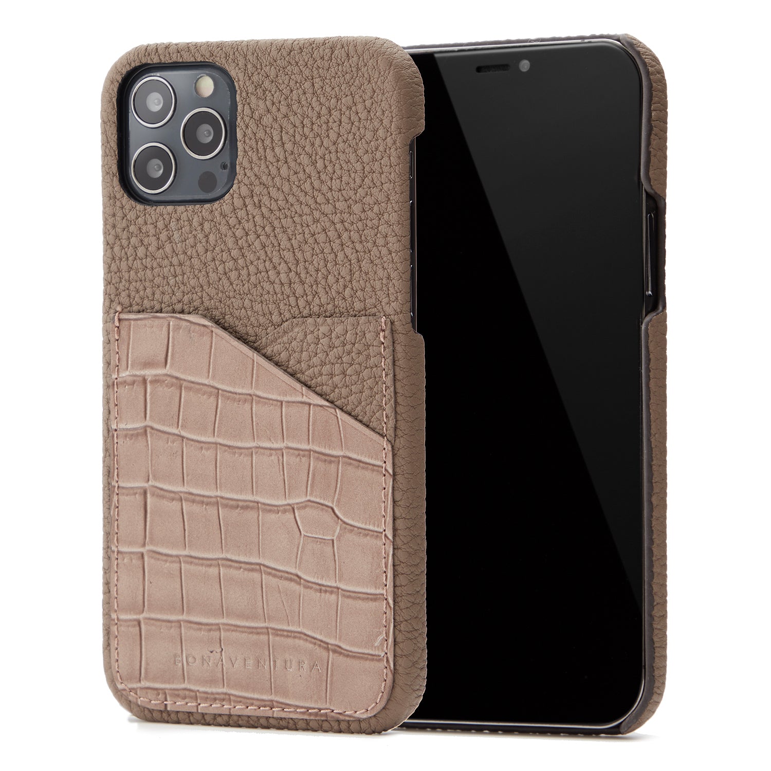 Back Cover Embossed Croco Leather (iPhone 12 Pro Max)
