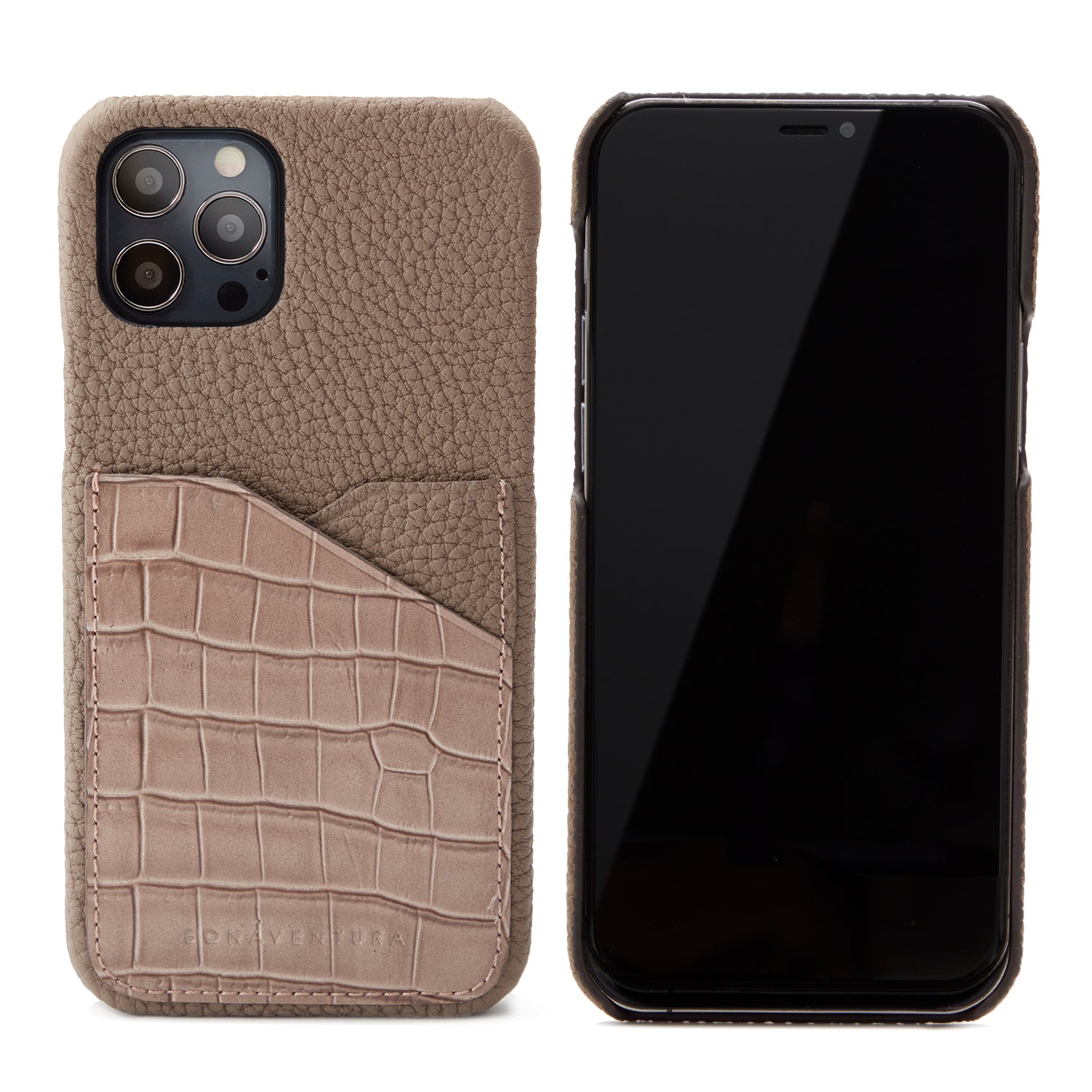 Back Cover Embossed Croco Leather (iPhone 12 Pro Max)
