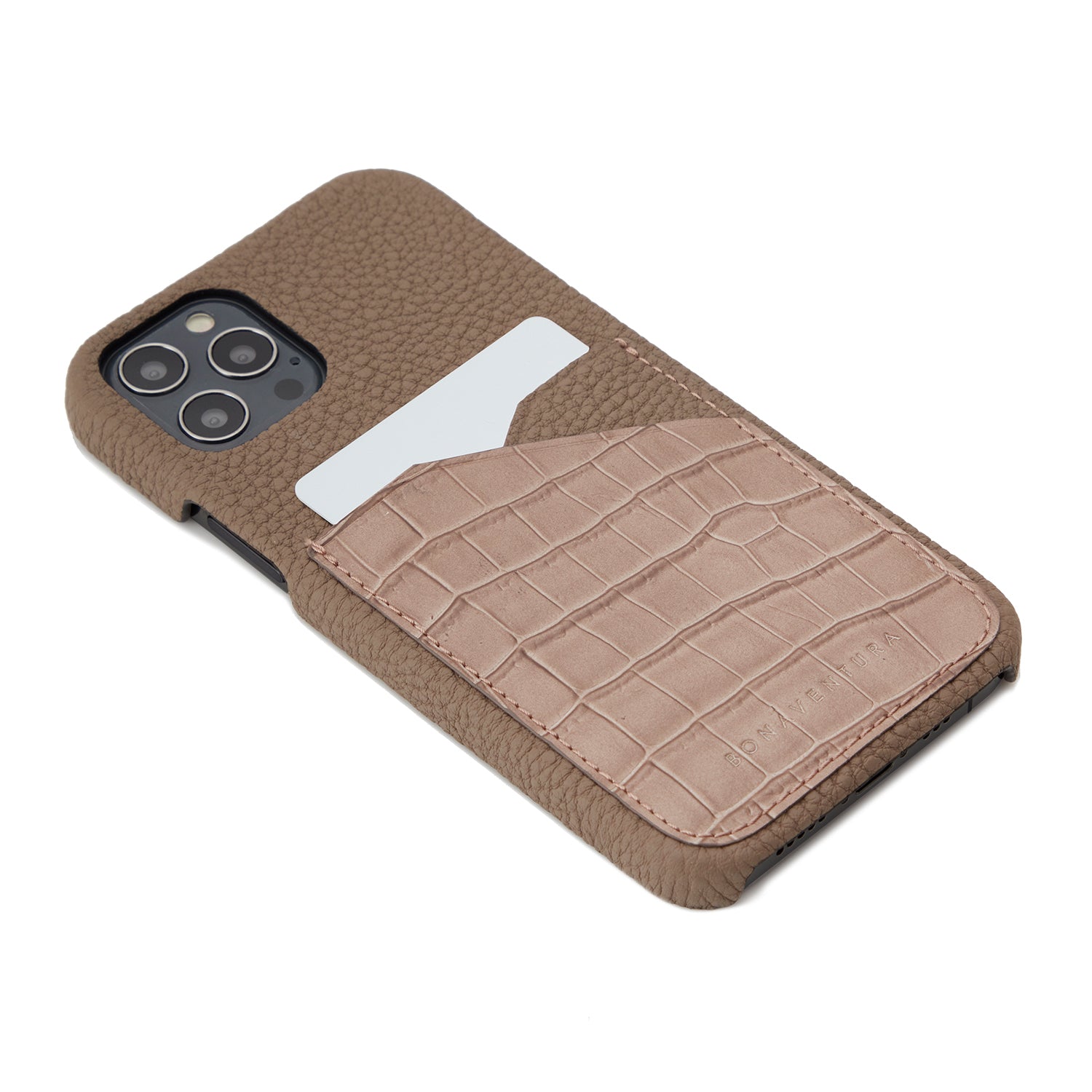 Back Cover Embossed Croco Leather (iPhone 12 Pro Max)