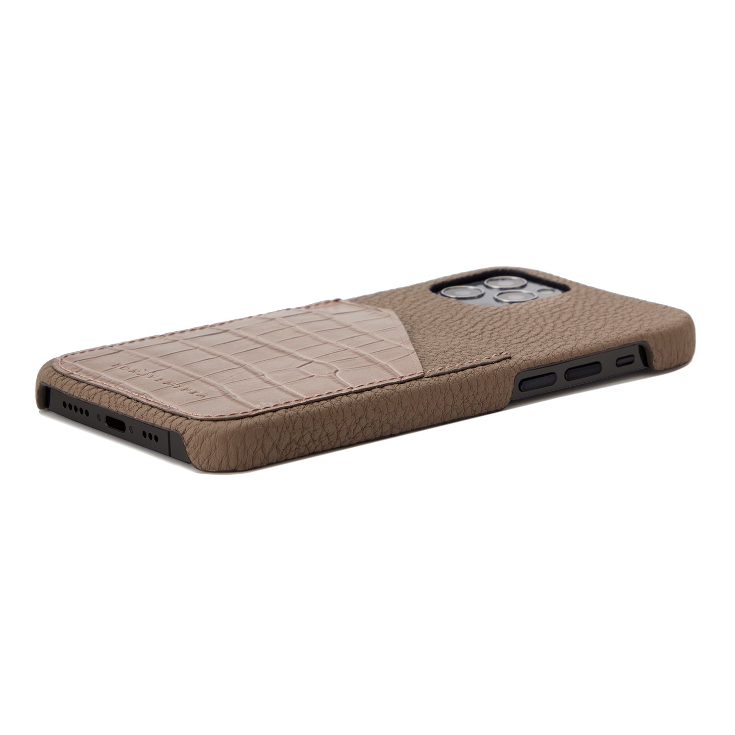 Back Cover Embossed Croco Leather (iPhone 12 Pro Max)