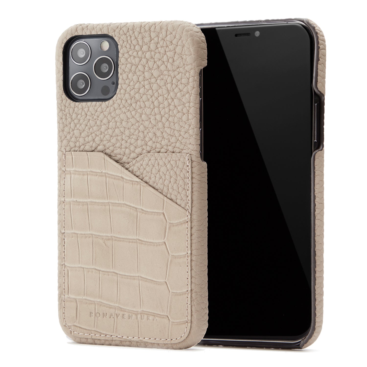 Back Cover Embossed Croco Leather (iPhone 12 Pro Max)