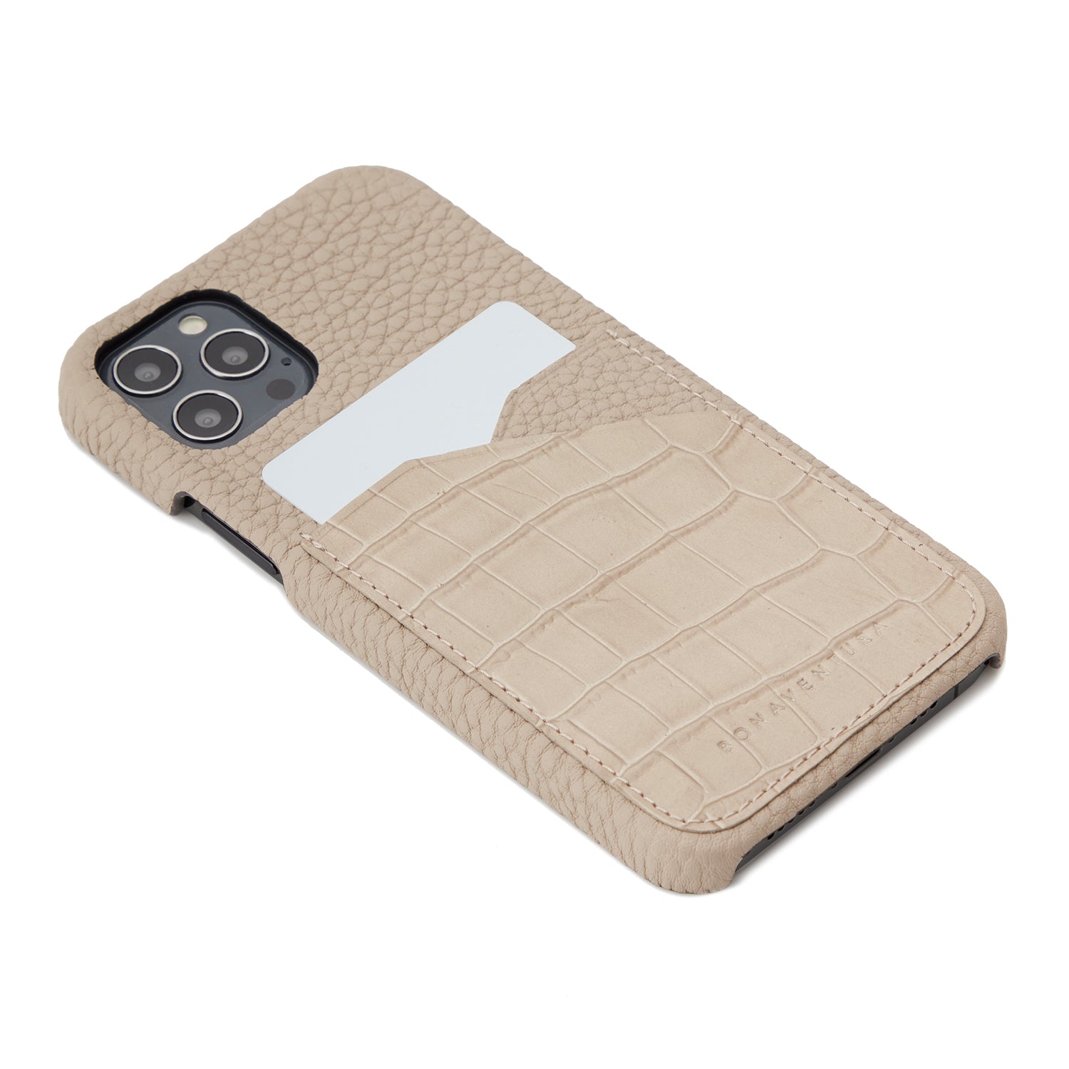 Back Cover Embossed Croco Leather (iPhone 12 Pro Max)