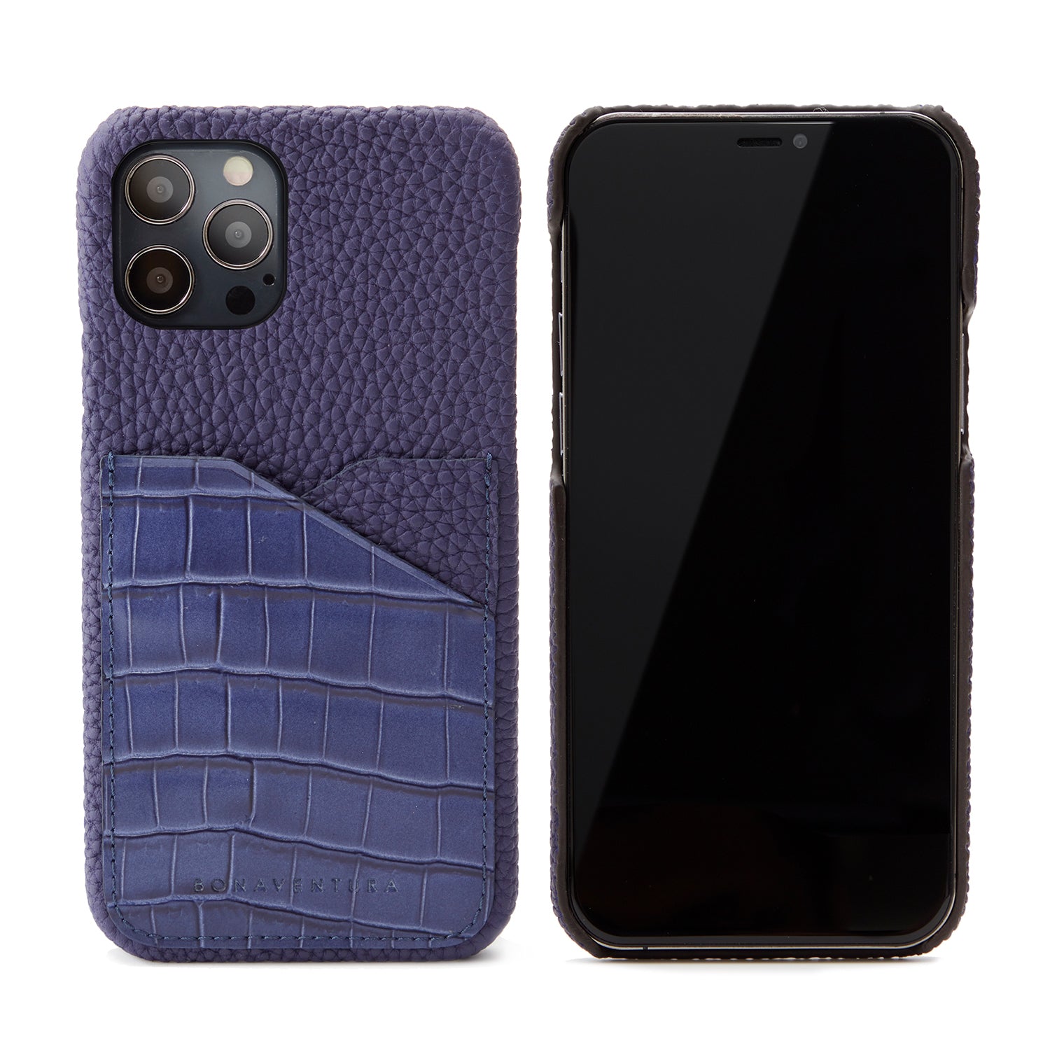 Back Cover Embossed Croco Leather (iPhone 12 Pro Max)