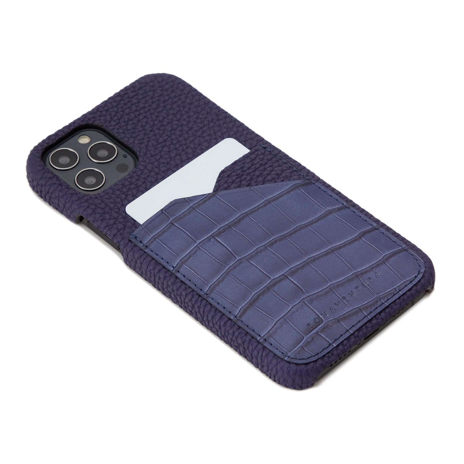 Back Cover Embossed Croco Leather (iPhone 12 Pro Max)