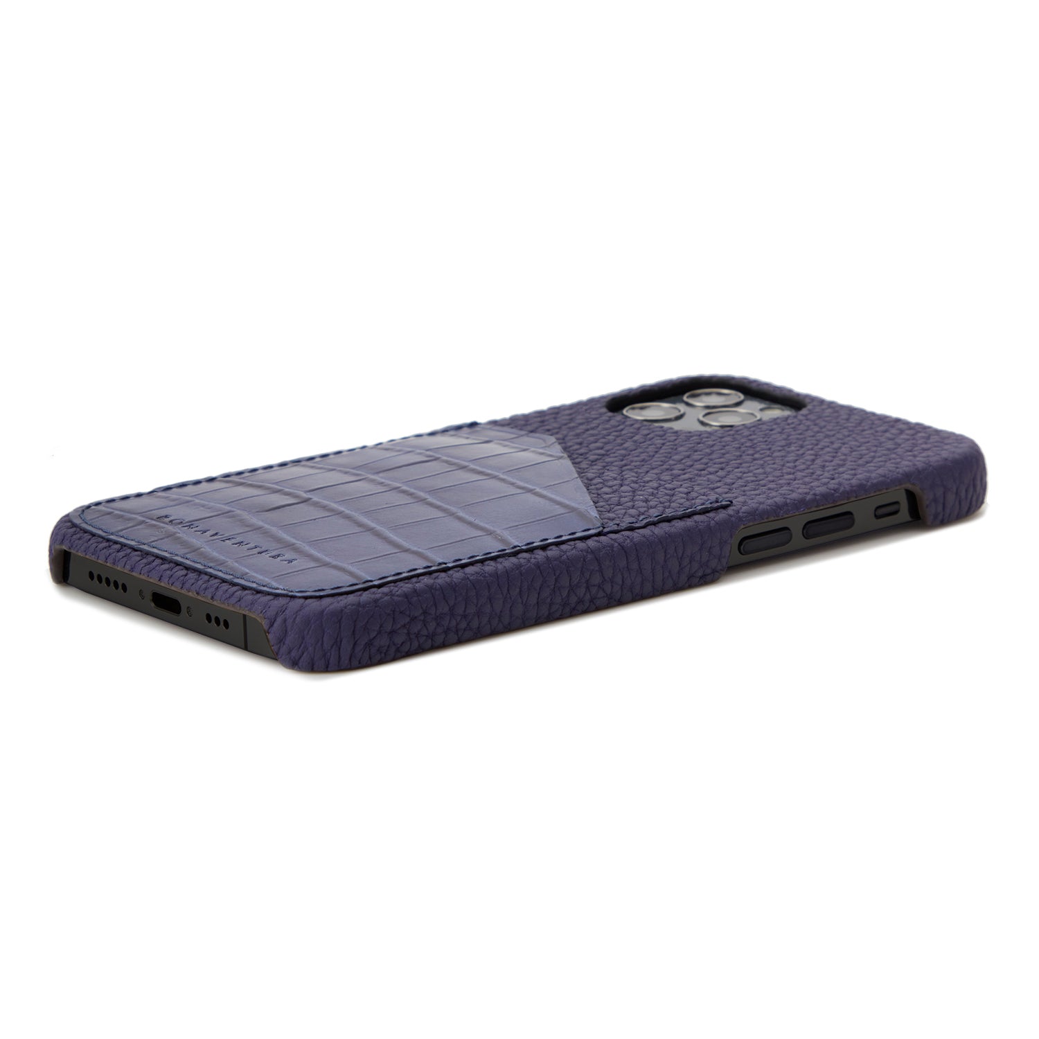 Back Cover Embossed Croco Leather (iPhone 12 Pro Max)