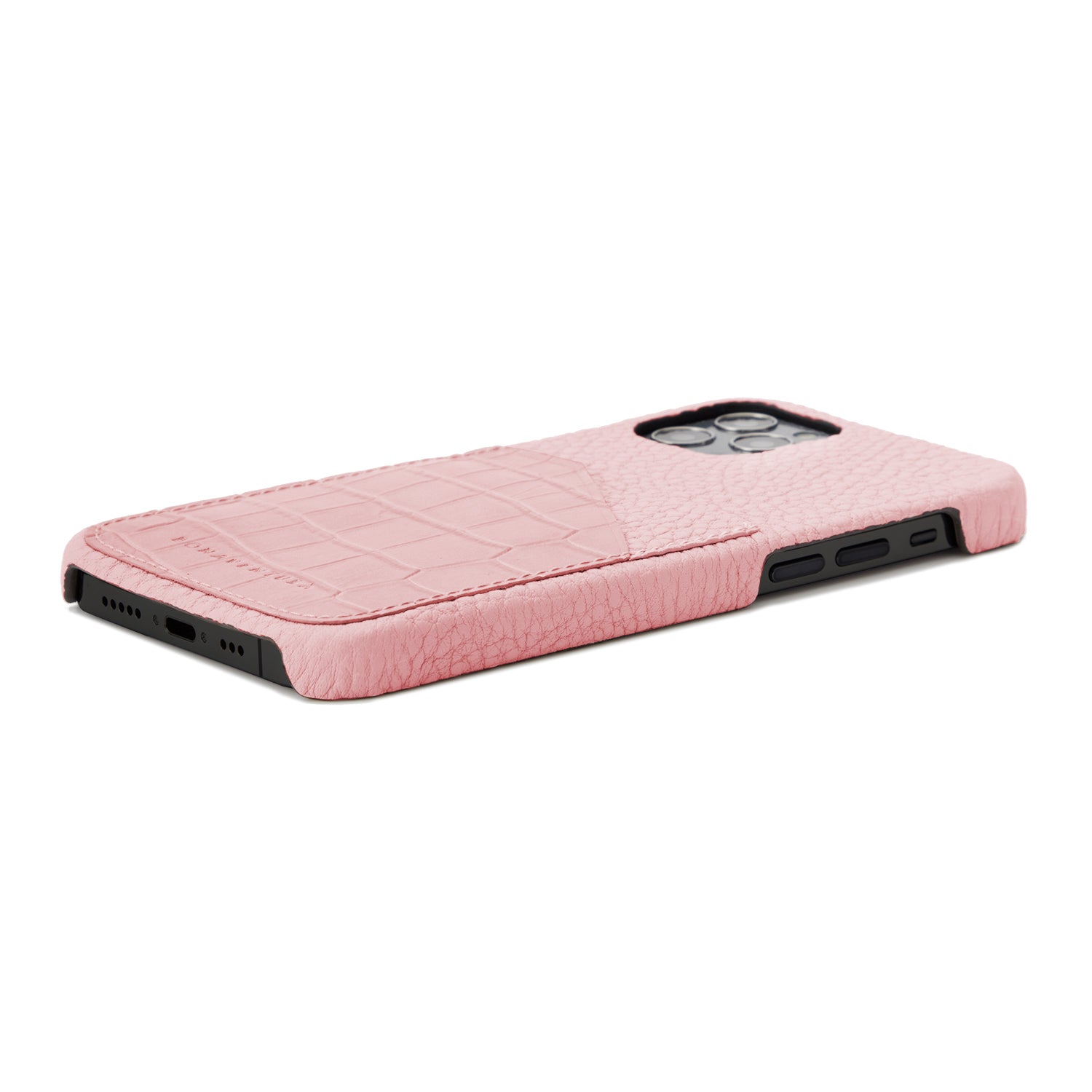 Back Cover Embossed Croco Leather (iPhone 12 Pro Max)