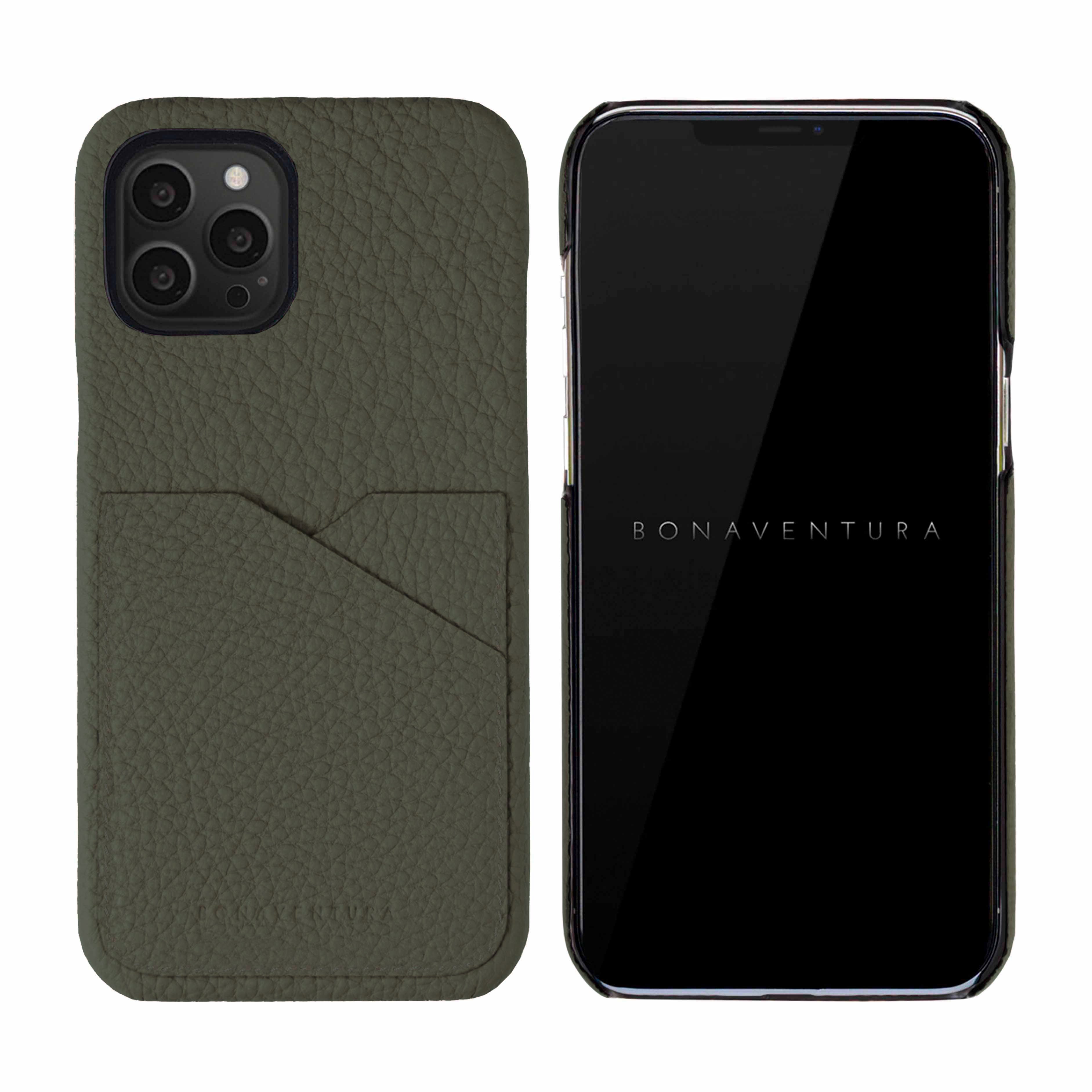 (iPhone 13 Pro Max) Back Cover Case Shrink Leather