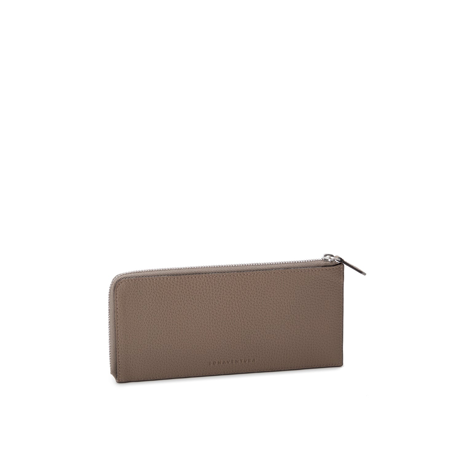Long L-shaped Zip Wallet In Shrink Leather