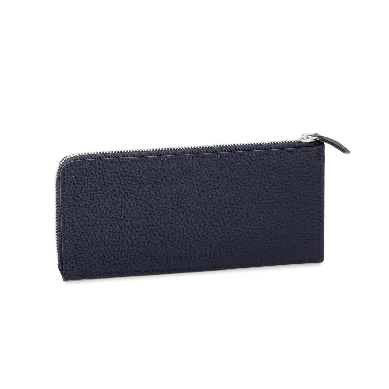 Long L-shaped Zip Wallet In Shrink Leather