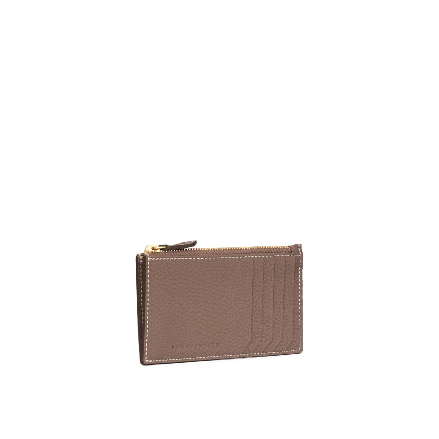 Mini Zip Wallet In Shrink Leather