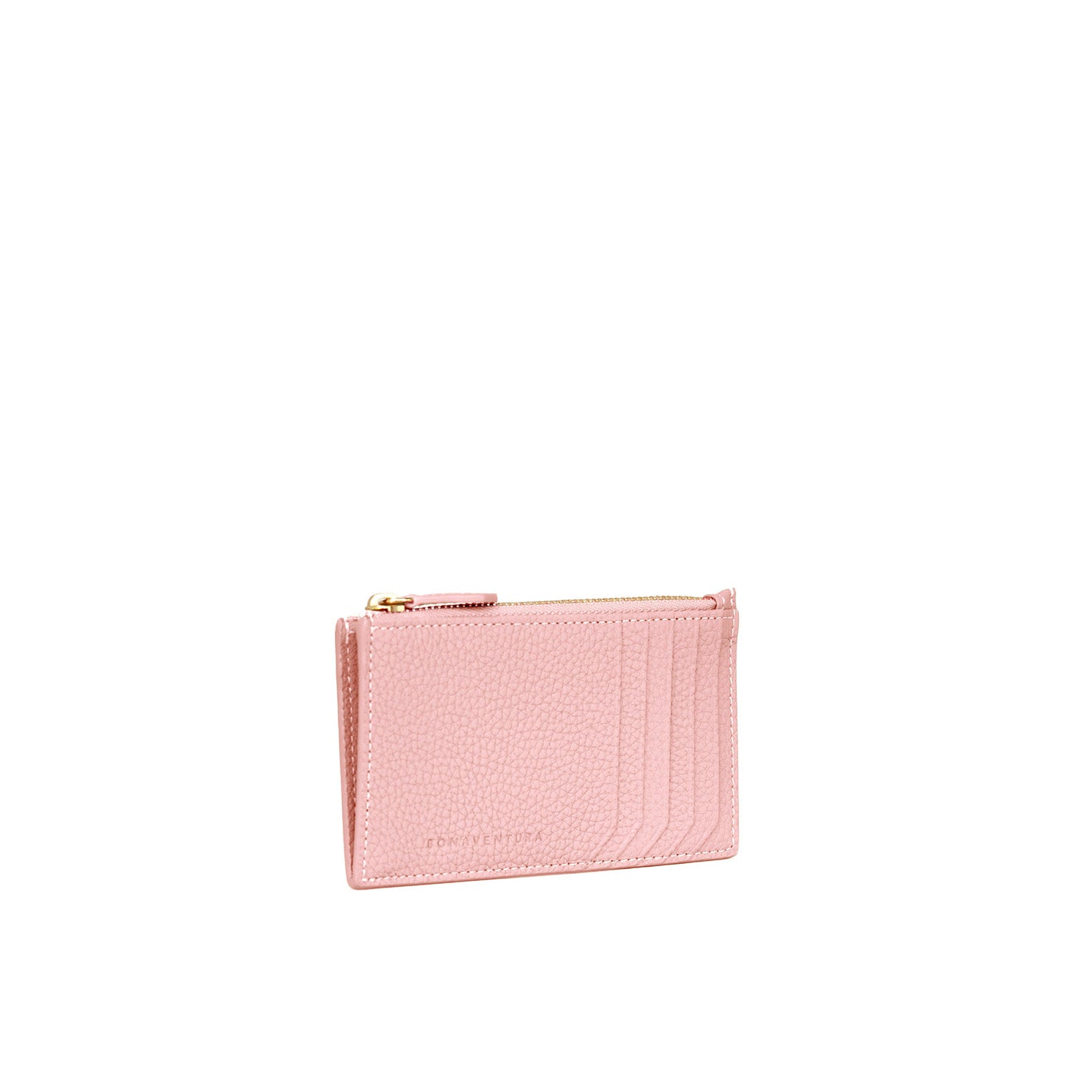 Mini Zip Wallet In Shrink Leather