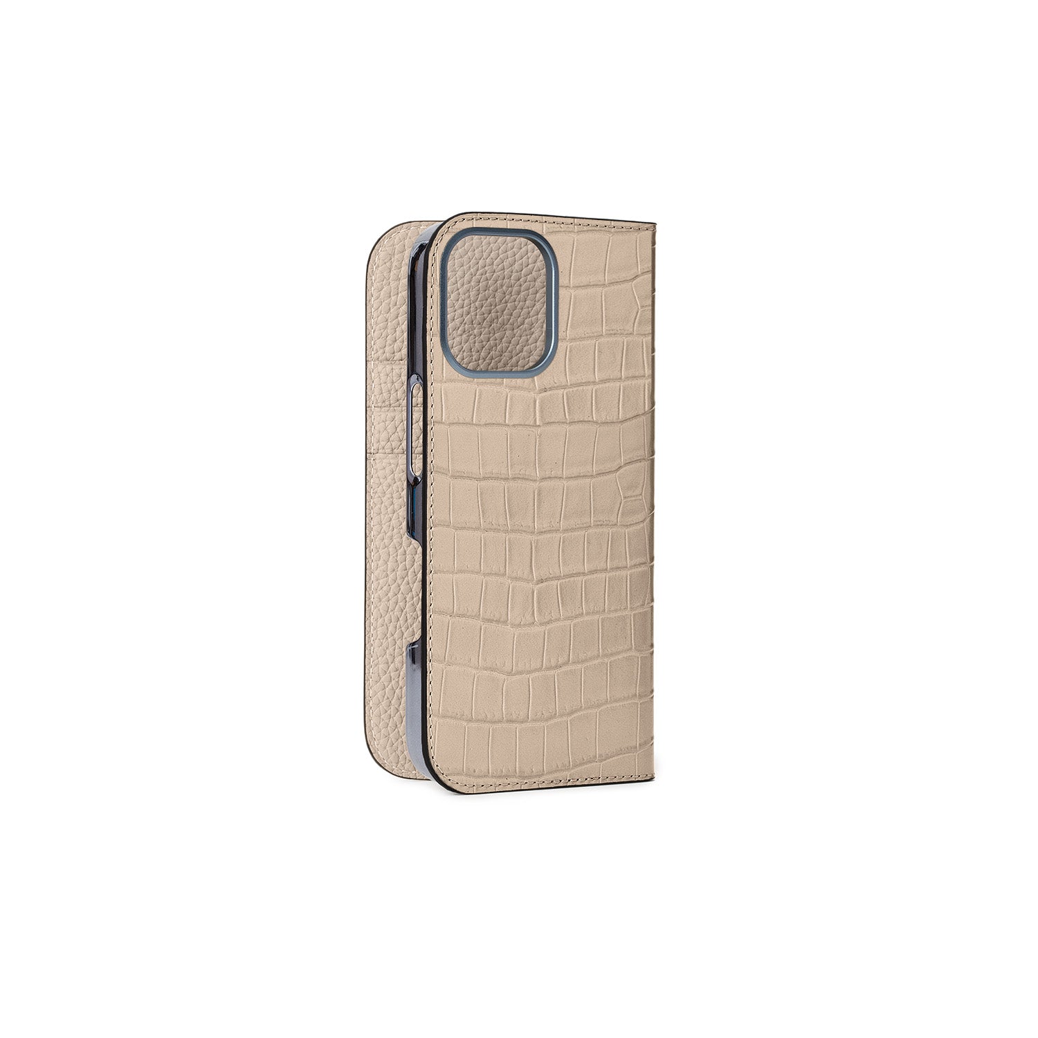 Diary Case Embossed Croco Leather (iPhone 16)