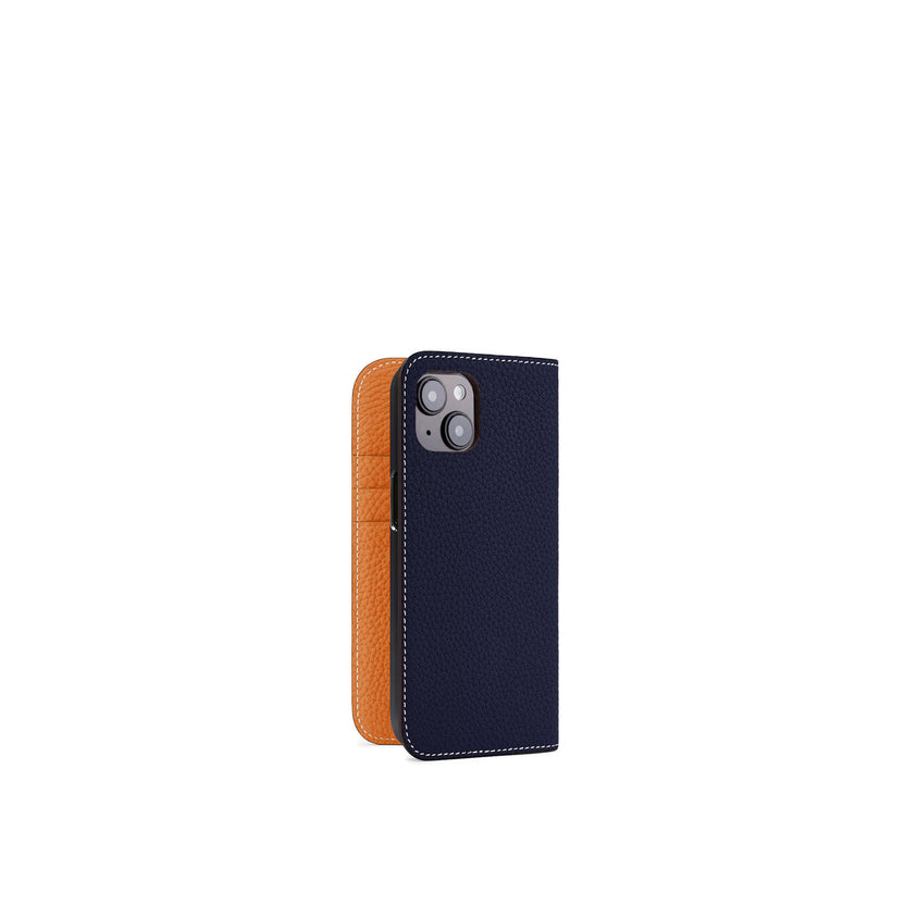 (iPhone 15) ダイアリーケース シュリンクレザー