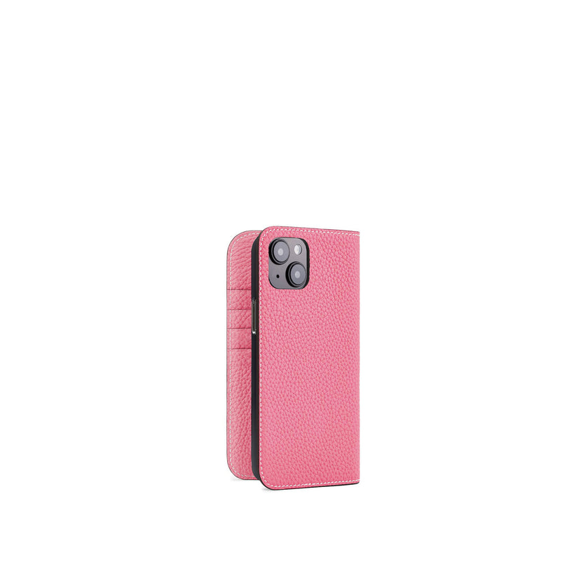 (iPhone 15 Plus) 다이어리 케이스 수축 가죽