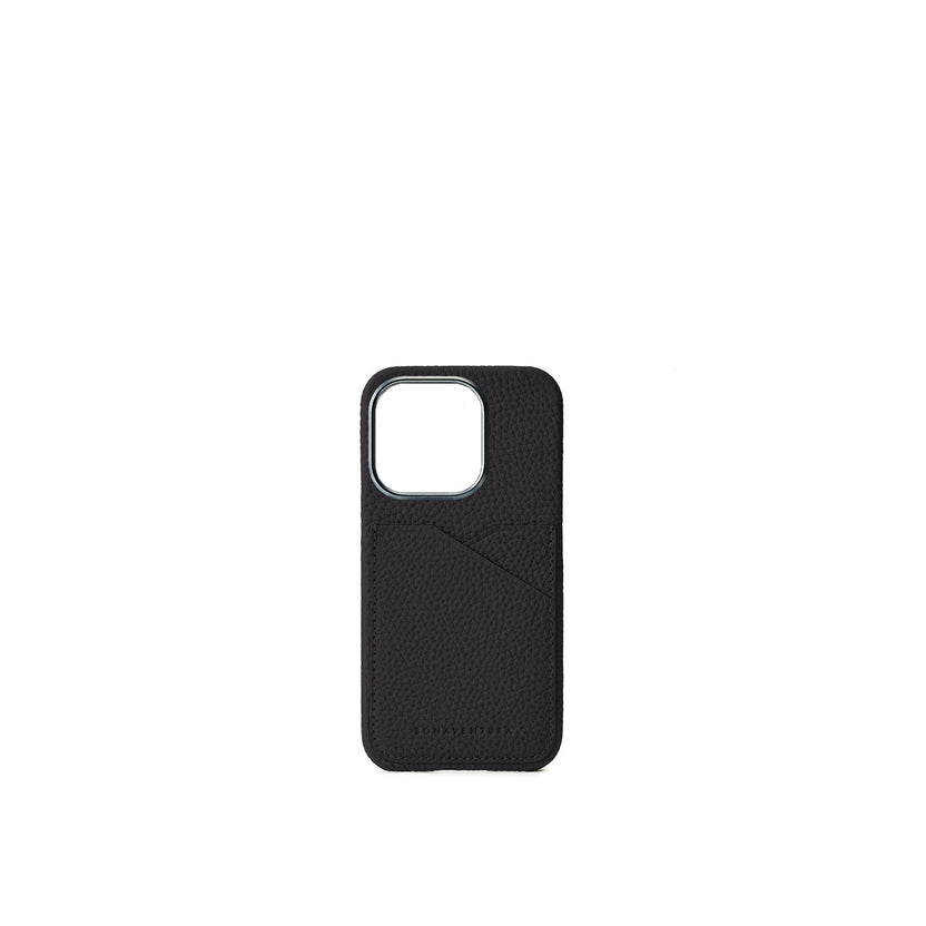 (iPhone 15 Pro) Back Cover Case Shrink Leather