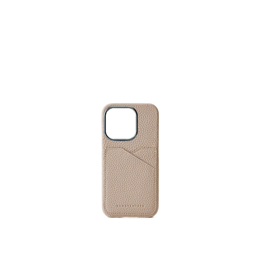 (iPhone 15 Pro) Back Cover Case Shrink Leather