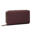 Long Zip Wallet In Shrink Leather