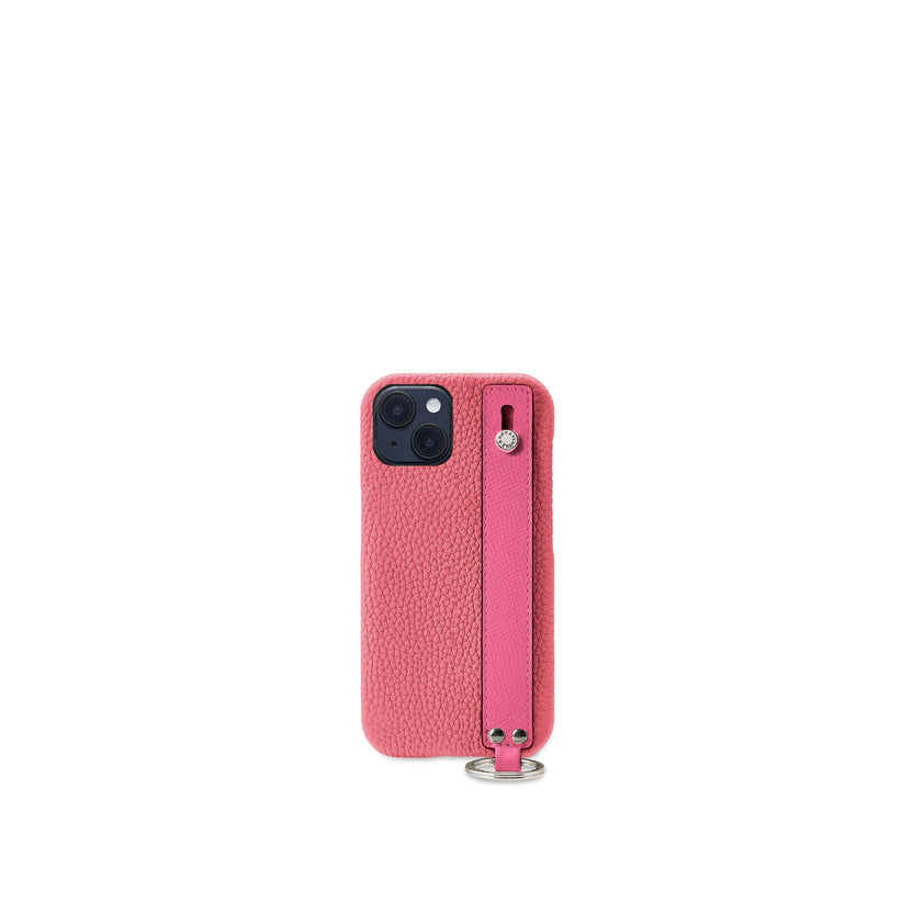 (iPhone 14) 핸들 포함 후면 커버 케이스 수축 가죽