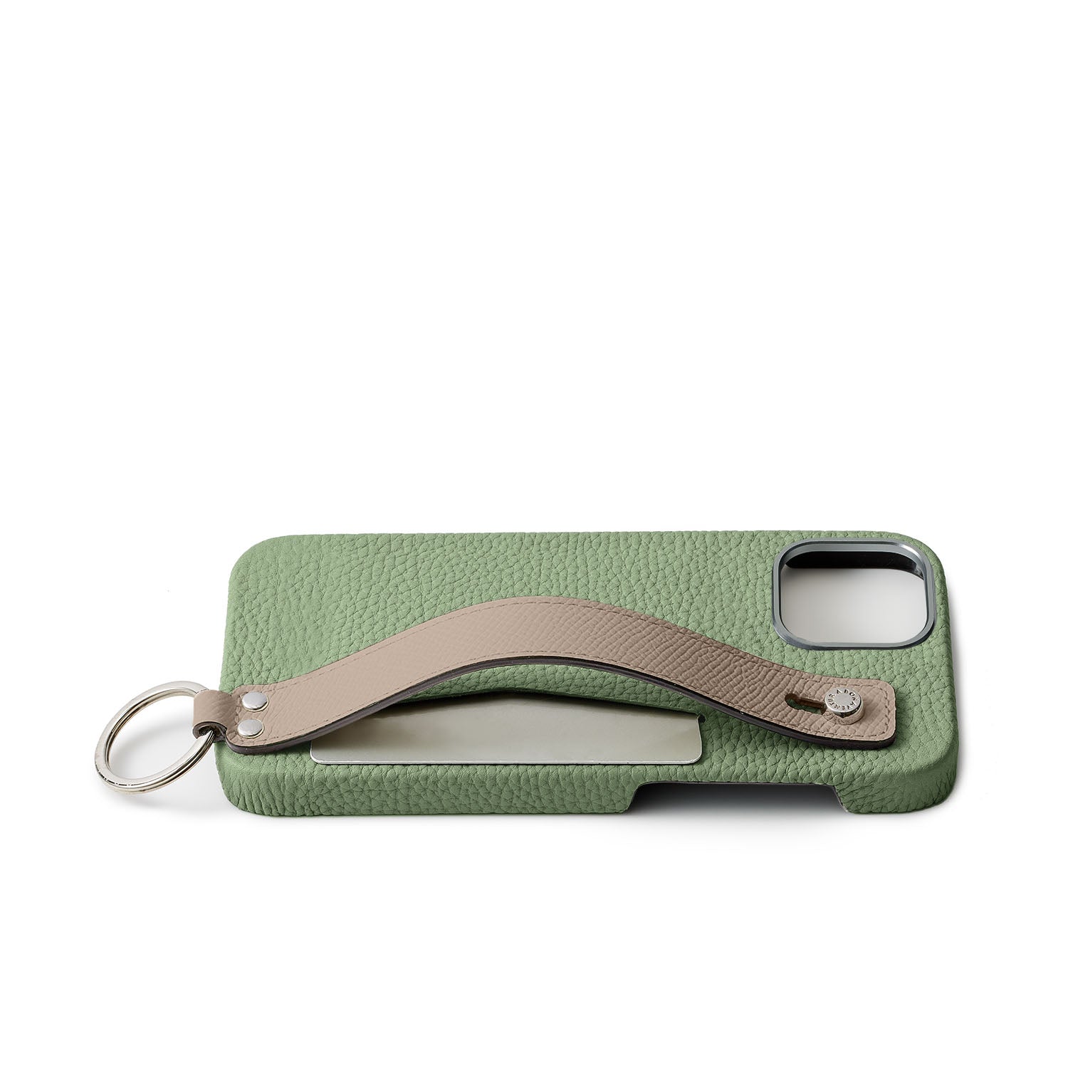 Back Cover Case with Handle Bottalato Leather (iPhone 15)