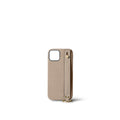 Back Cover With Handle Bottalato Leather Gold (iPhone 15)