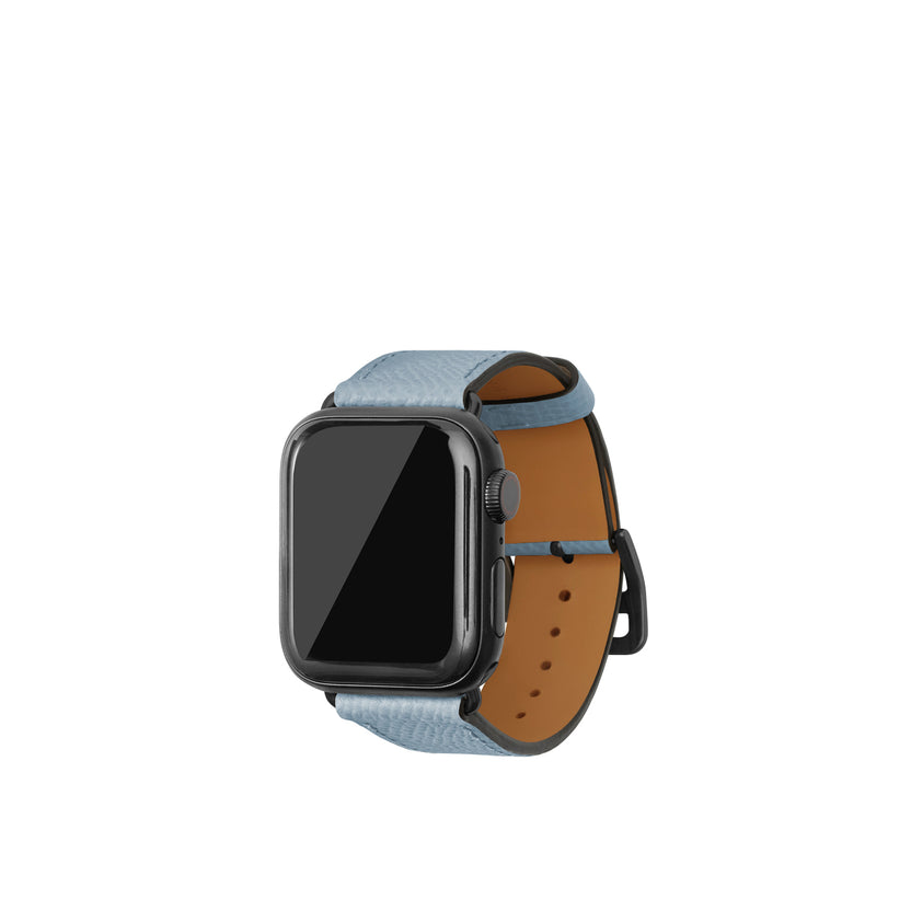 ノービレ Apple Watch レザーバンド【38mm/40mm/41mm/42mm, M/Lサイズ】 (アダプター：ブラック)