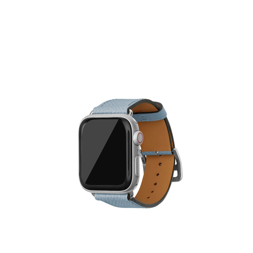 ノービレ Apple Watch レザーバンド【38mm/40mm/41mm/42mm, M/Lサイズ】 (アダプター：シルバー)