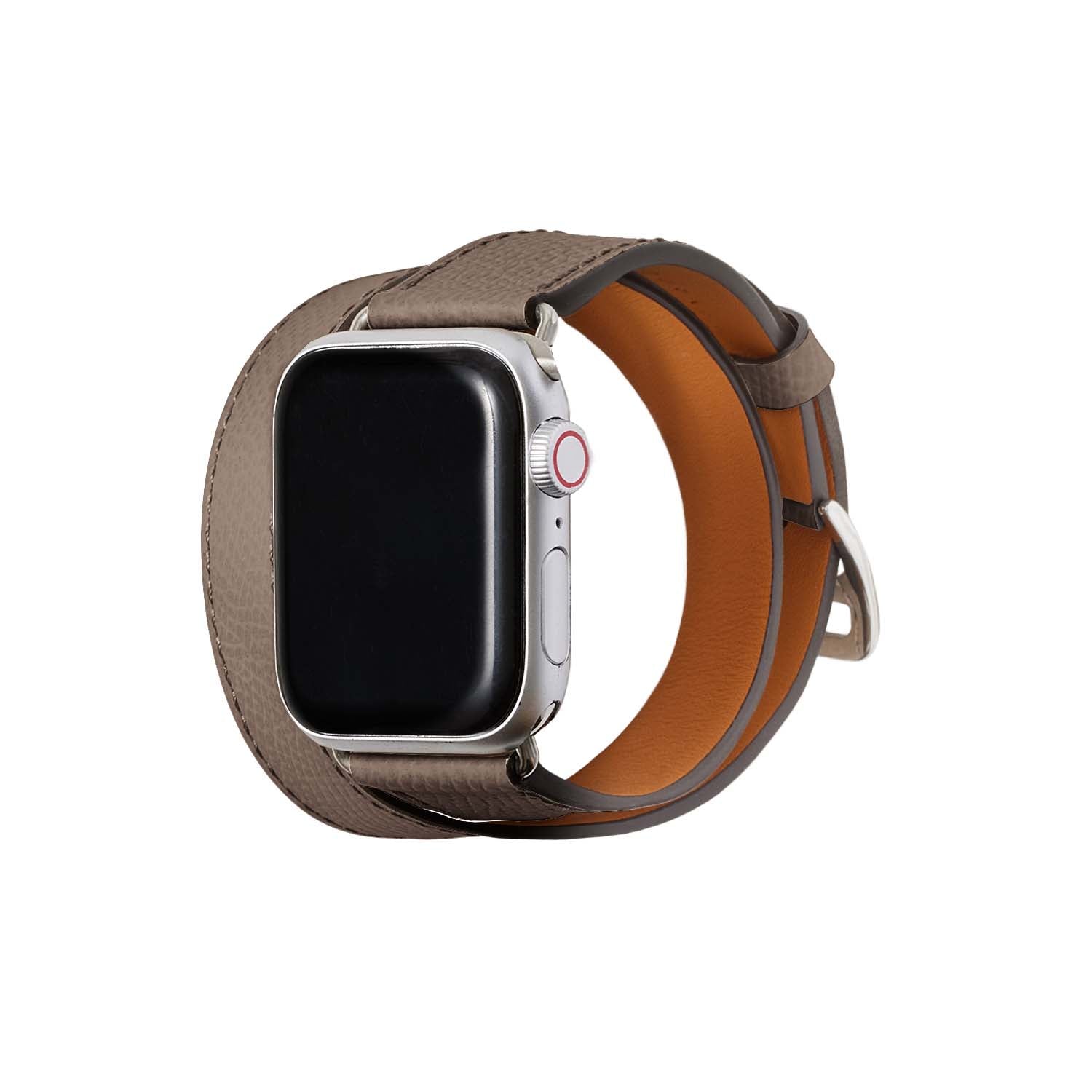 더블 투르 Apple Watch 레더 밴드 노브레사 레더【38 mm/40 mm/41 mm】 (어댑터：실버)