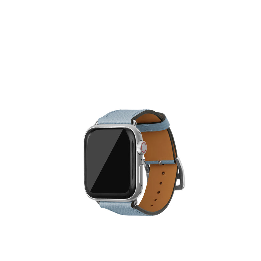 ノービレ Apple Watch レザーバンド【38mm/40mm/41mm/42mm, S/Mサイズ】 (アダプター：シルバー)