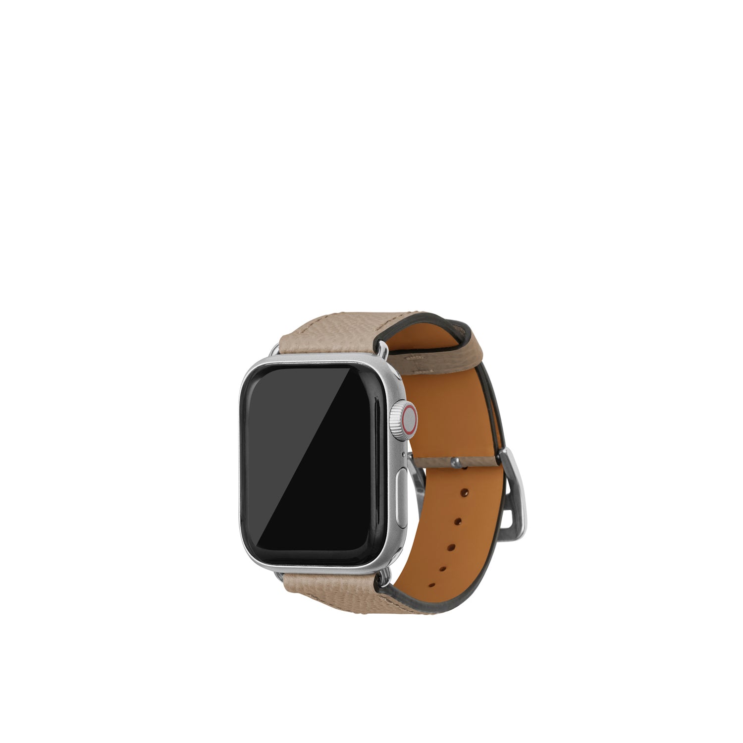 노브레사 Apple Watch 가죽 밴드【38 mm/40 mm/41 mm, S/M 사이즈】 (어댑터：실버)