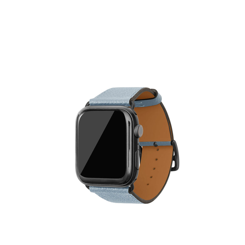 노브레사 Apple Watch 가죽 밴드【42 mm/44 mm/45 mm/49 mm, M/L 사이즈】 (어댑터：블랙)
