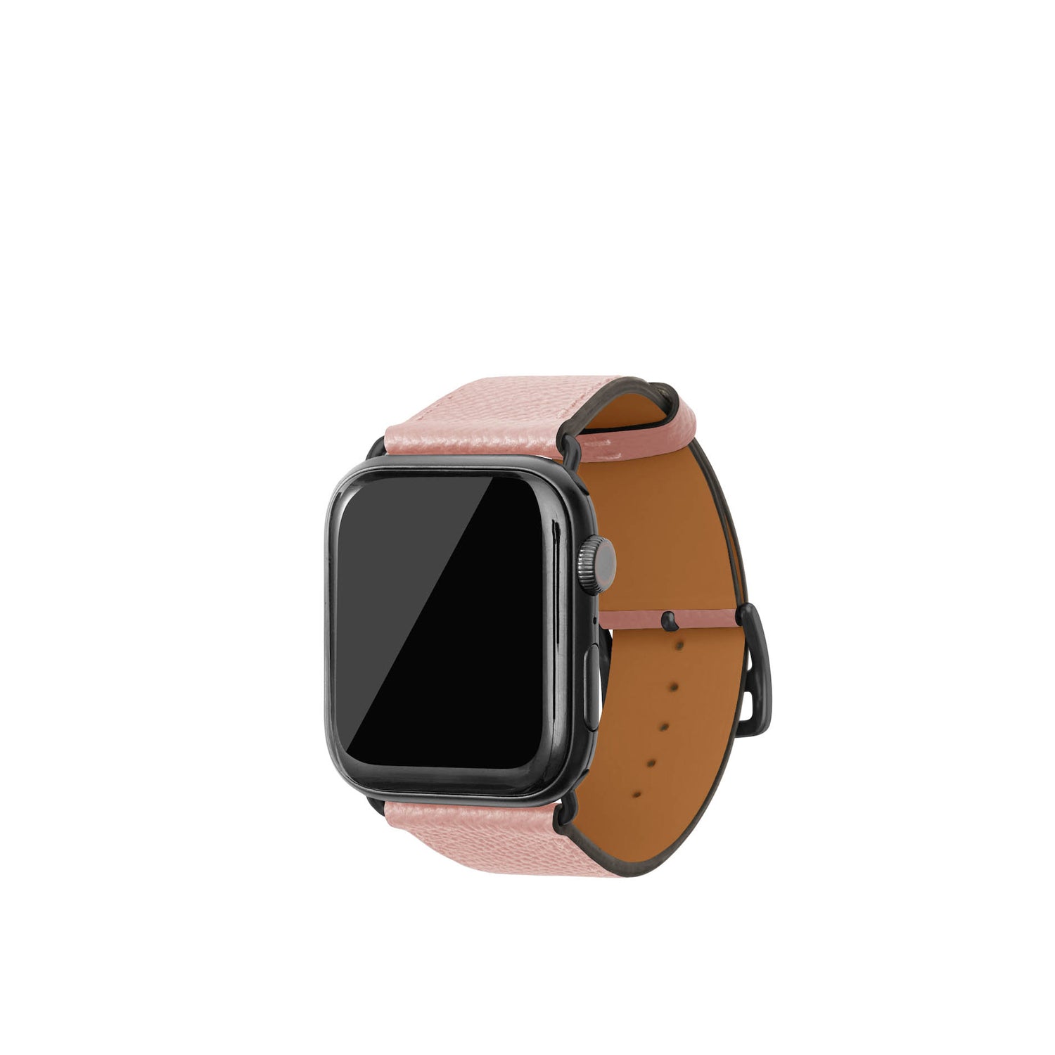 노브레사 Apple Watch 가죽 밴드【42 mm/44 mm/45 mm/49 mm, M/L 사이즈】 (어댑터：블랙)