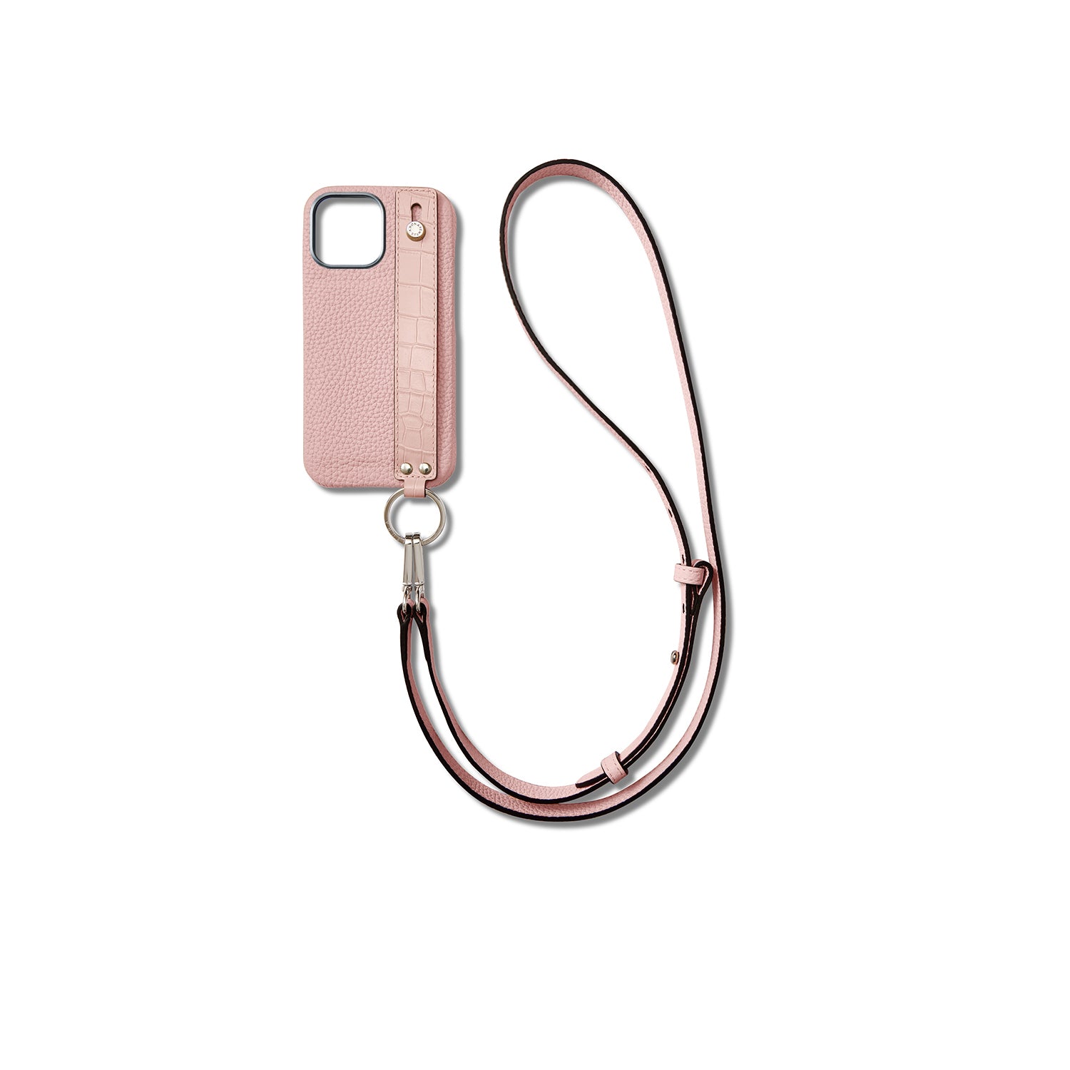 Back Cover With Handle Shoulder Strap SEt Bottalato Leather (iPhone 15 Pro Max)