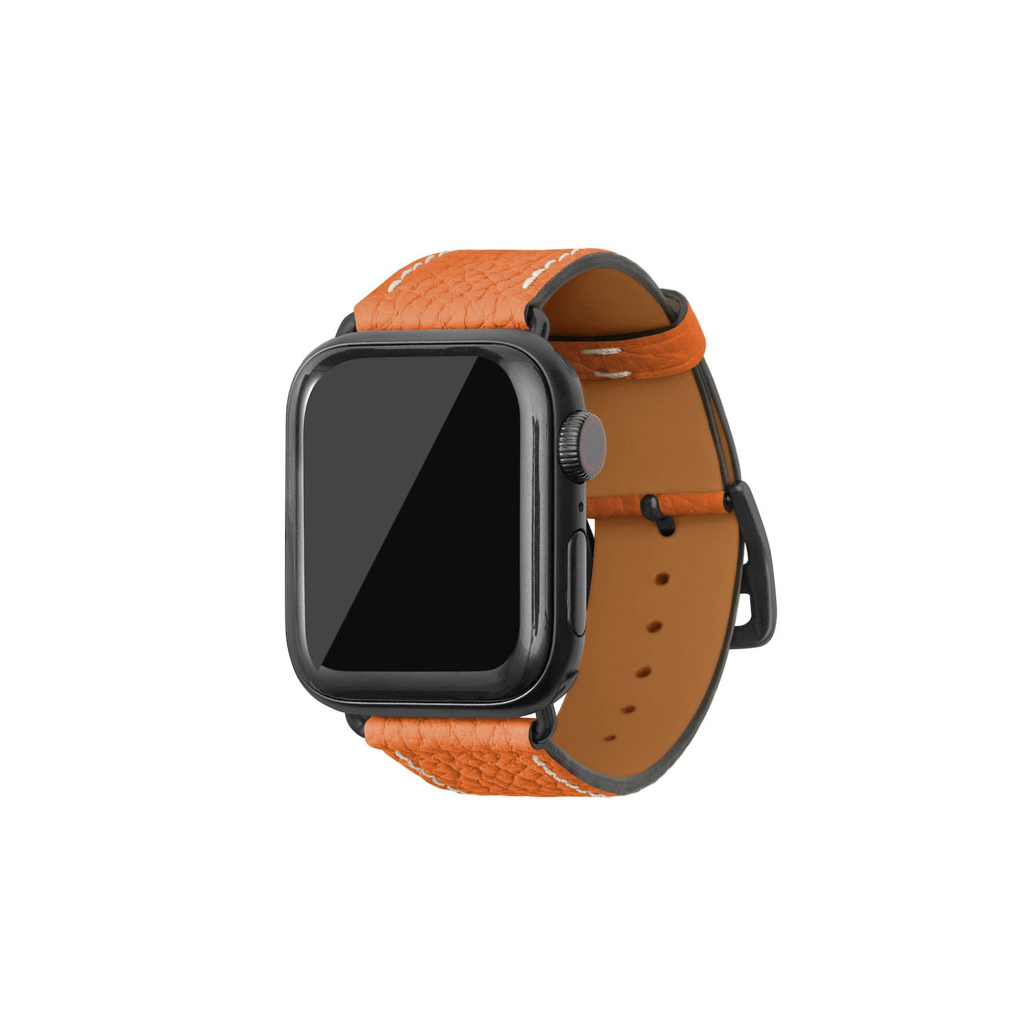 Apple Watch 가죽 밴드【38 mm/40 mm/41 mm, M/L 사이즈】 (어댑터：블랙)