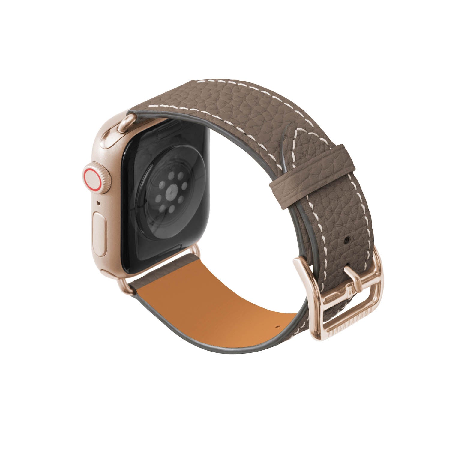 Apple Watch 가죽 밴드【38 mm/40 mm/41 mm, M/L 사이즈】 (어댑터：골드)