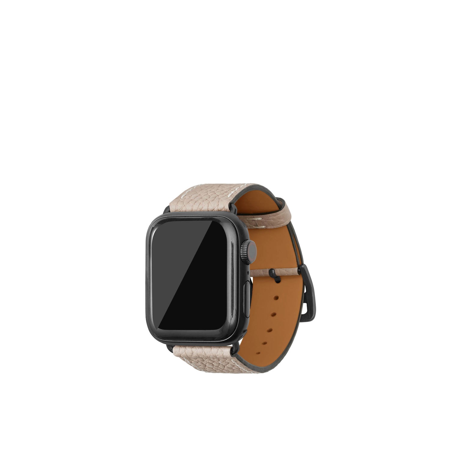 Apple Watch 가죽 밴드【38 mm/40 mm/41 mm, S/M 사이즈】 (어댑터：블랙)