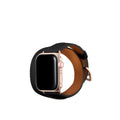 더블 투르 Apple Watch 레더 밴드 슈링크 레더【38 mm/40 mm/41 mm】 (어댑터：골드)