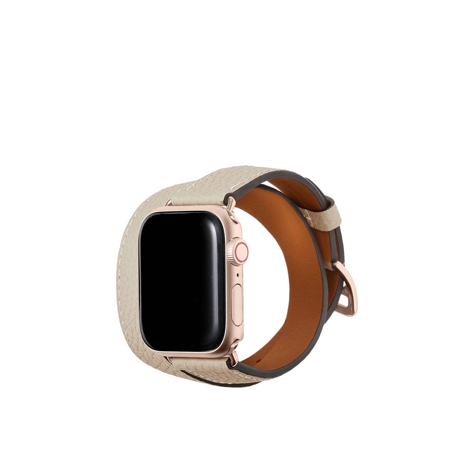 더블 투르 Apple Watch 레더 밴드 슈링크 레더【38 mm/40 mm/41 mm】 (어댑터：골드)