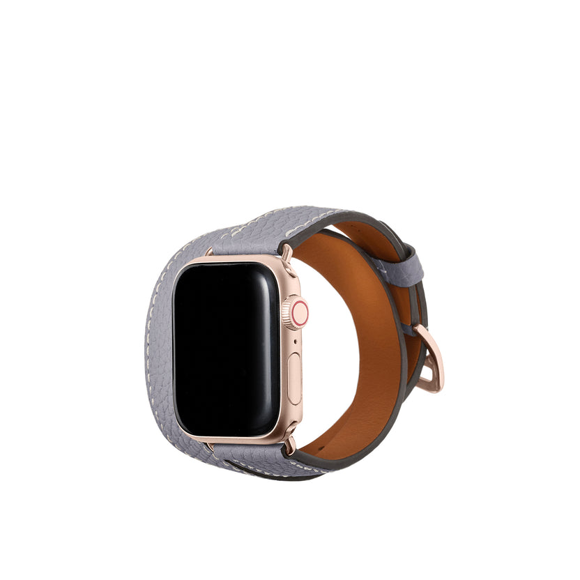 더블 투르 Apple Watch 레더 밴드 슈링크 레더【38 mm/40 mm/41 mm】 (어댑터：골드)