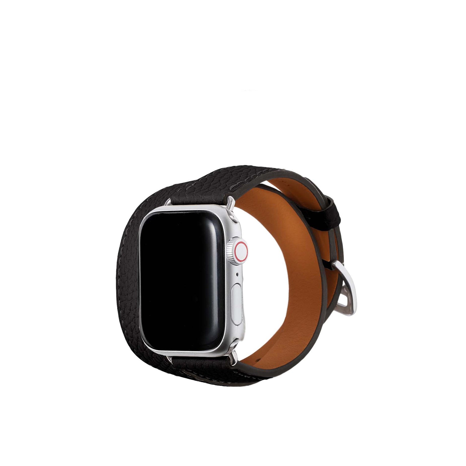 더블 투르 Apple Watch 레더 밴드 슈링크 레더【38 mm/40 mm/41 mm】 (어댑터：실버)
