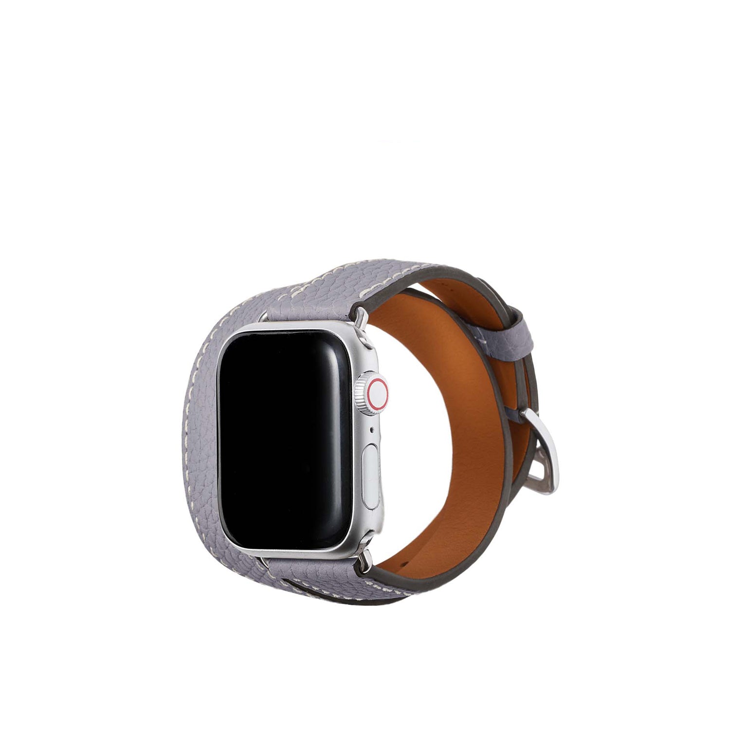 더블 투르 Apple Watch 레더 밴드 슈링크 레더【38 mm/40 mm/41 mm】 (어댑터：실버)