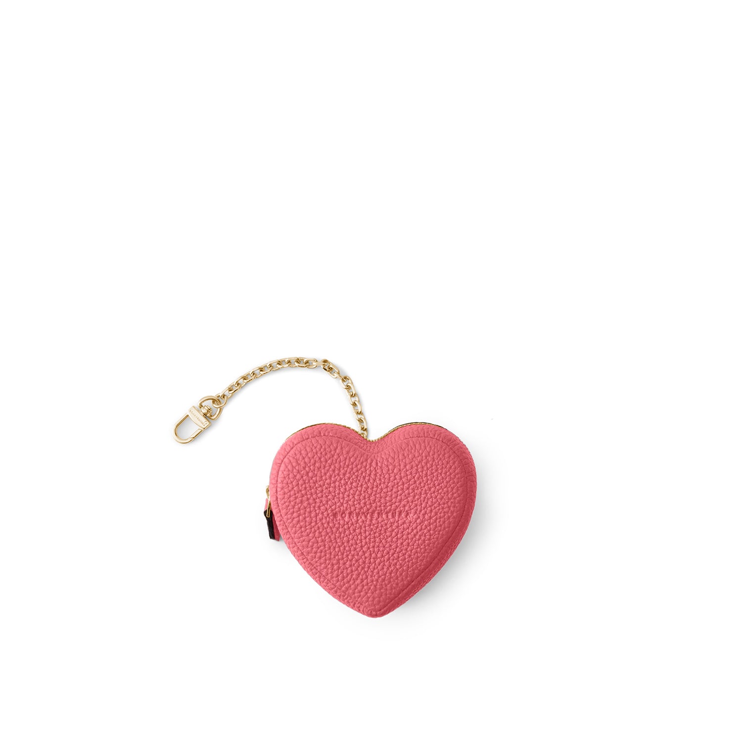 Mini Pouch with Chain Shrink Leather (Heart)
