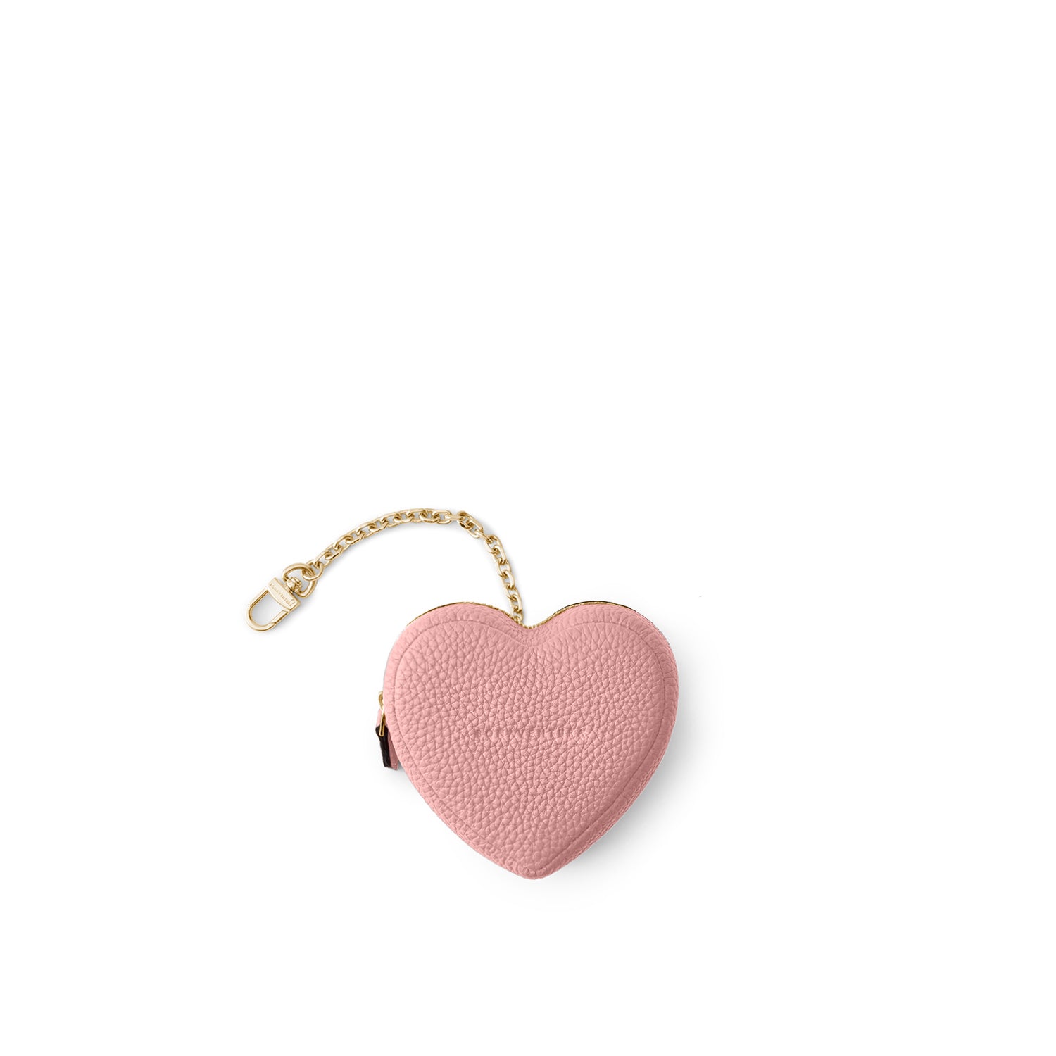 Mini Pouch with Chain Shrink Leather (Heart)