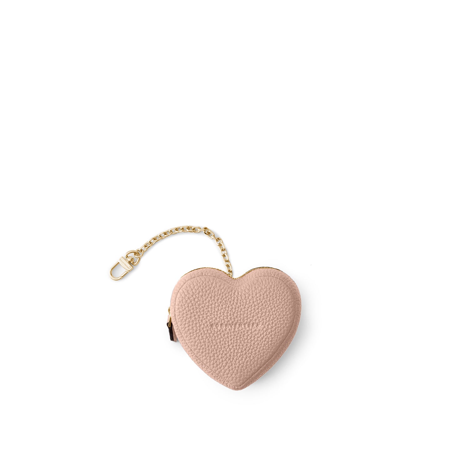 Mini Pouch with Chain Shrink Leather (Heart)