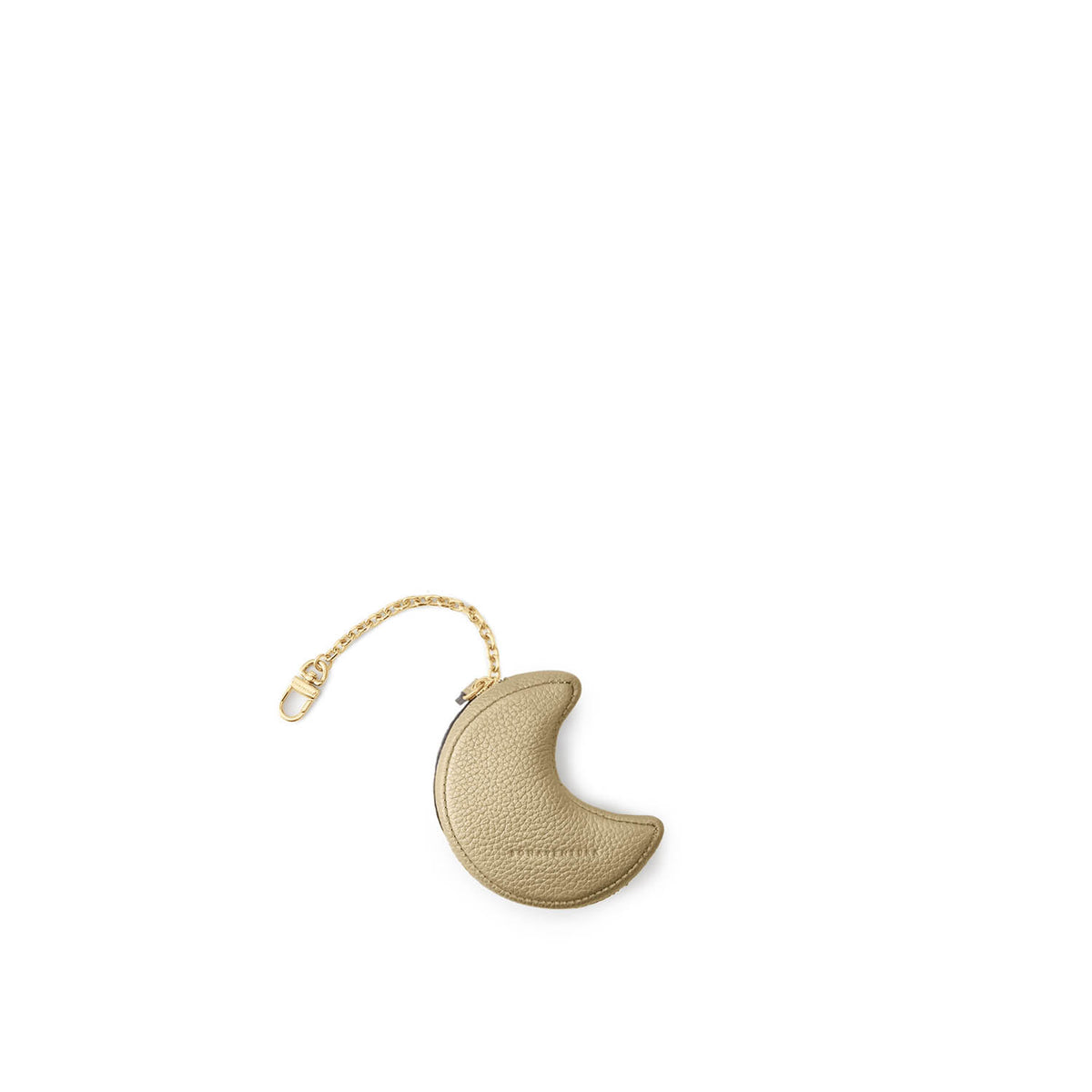 ミニポーチ チェーン付き シュリンクレザー (ムーン)