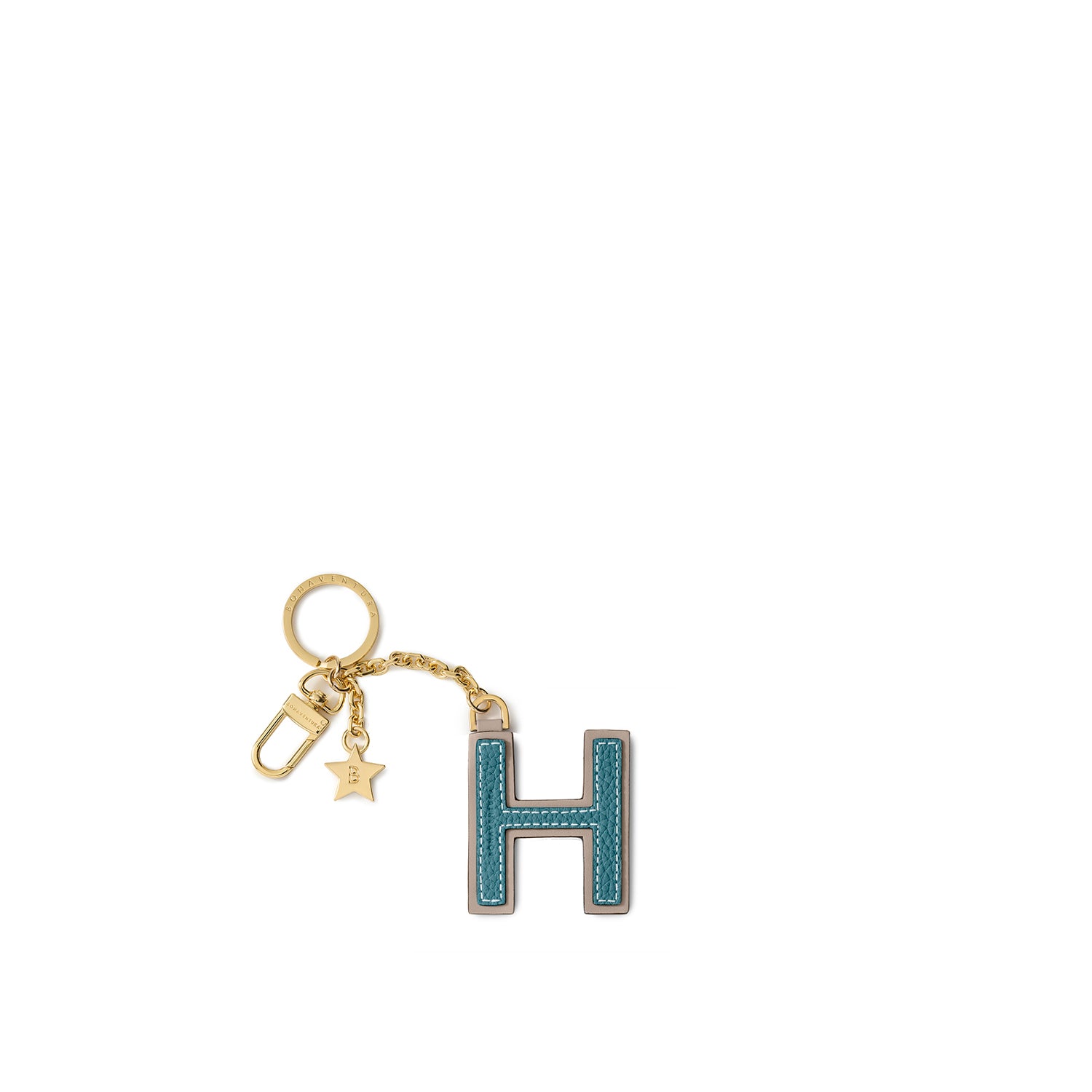 イニシャルチャーム キーホルダー -H