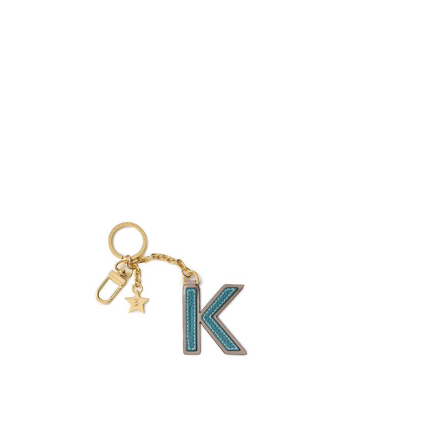 イニシャルチャーム キーホルダー (K)
